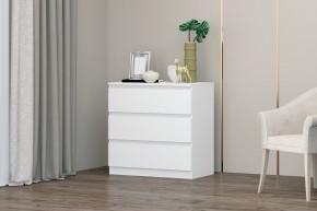 МС "Хилтон" Комод №2 800 (3 ящ.) белый текстурный в Камышлове - kamyshlov.mebel24.online | фото