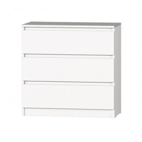 МС "Хилтон" Комод №2 800 (3 ящ.) белый текстурный в Камышлове - kamyshlov.mebel24.online | фото 2