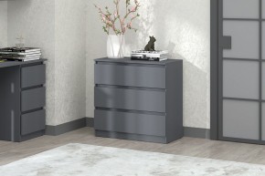 МС "Хилтон" Комод №2 800 (3 ящ.) графит в Камышлове - kamyshlov.mebel24.online | фото