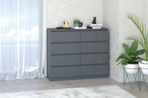 МС "Хилтон" Комод №3 1200 (8 ящ.) графит в Камышлове - kamyshlov.mebel24.online | фото