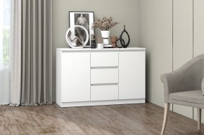 МС "Хилтон" Комод №4 1200 (белый текстурный) в Камышлове - kamyshlov.mebel24.online | фото