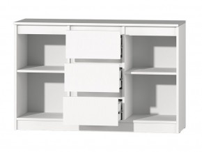 МС "Хилтон" Комод №4 1200 (белый текстурный) в Камышлове - kamyshlov.mebel24.online | фото 3
