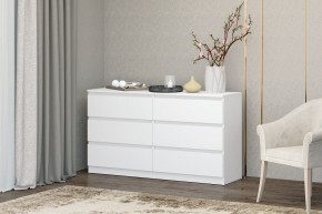 МС "Хилтон" Комод №5 1400 (6 ящ.) белый текстурный в Камышлове - kamyshlov.mebel24.online | фото