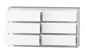 МС "Хилтон" Комод №5 1400 (6 ящ.) белый текстурный в Камышлове - kamyshlov.mebel24.online | фото 3