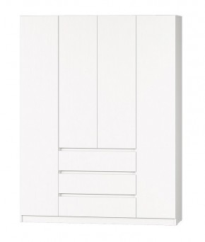 МС "Хилтон" Шкаф №1 1600 (Белый текстурный) в Камышлове - kamyshlov.mebel24.online | фото 2