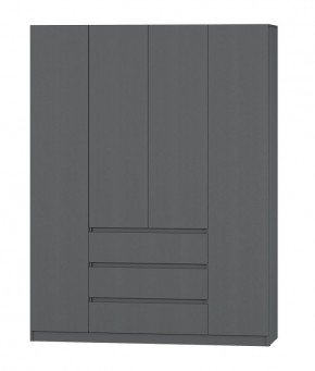 МС "Хилтон" Шкаф №1 1600 (Графит) в Камышлове - kamyshlov.mebel24.online | фото 2