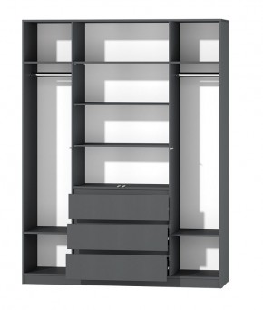 МС "Хилтон" Шкаф №1 1600 (Графит) в Камышлове - kamyshlov.mebel24.online | фото 3