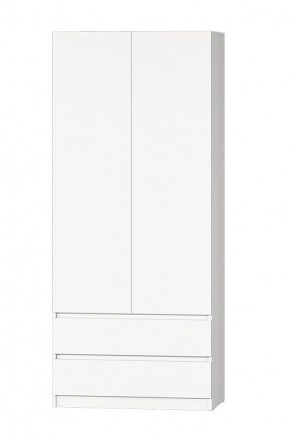 МС "Хилтон" Шкаф №3 900 (Белый текстурный) в Камышлове - kamyshlov.mebel24.online | фото 2