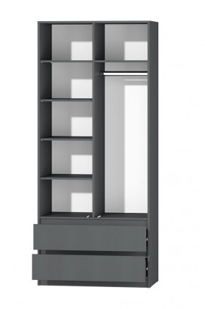 МС "Хилтон" Шкаф №3 900 (Графит) в Камышлове - kamyshlov.mebel24.online | фото 3