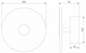 Накладной светильник Eurosvet Thasos 40340 LED латунь в Камышлове - kamyshlov.mebel24.online | фото 6
