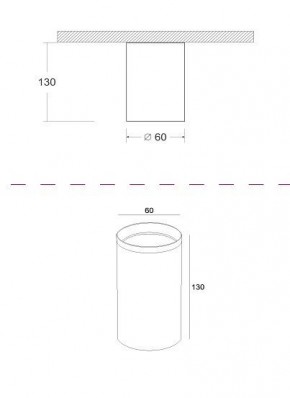 Накладной светильник Maytoni Focus C010CL-01GF в Камышлове - kamyshlov.mebel24.online | фото 2