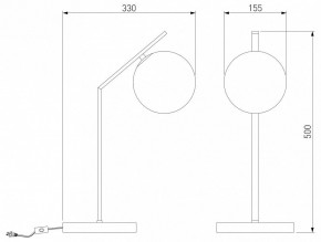 Настольная лампа декоративная Eurosvet Shape 01213/1 хром в Камышлове - kamyshlov.mebel24.online | фото 3