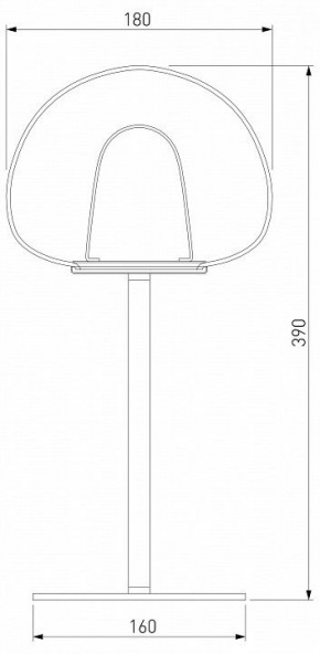 Настольная лампа декоративная Eurosvet Twice 90326/1 черный в Камышлове - kamyshlov.mebel24.online | фото 2