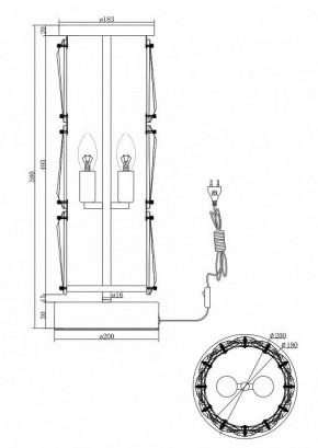 Настольная лампа декоративная Maytoni Puntes MOD043TL-02G в Камышлове - kamyshlov.mebel24.online | фото 3