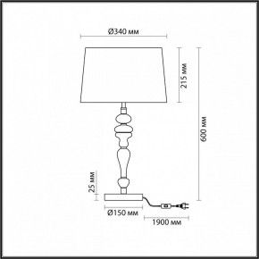 Настольная лампа декоративная Odeon Light Homi 5040/1T в Камышлове - kamyshlov.mebel24.online | фото 4