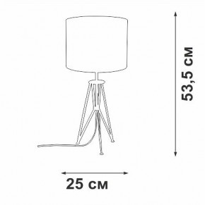 Настольная лампа декоративная Vitaluce V2834 V2834-1/1L в Камышлове - kamyshlov.mebel24.online | фото 2
