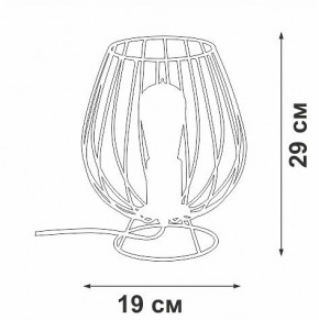 Настольная лампа декоративная Vitaluce V4296 V4296-0/1L в Камышлове - kamyshlov.mebel24.online | фото 3