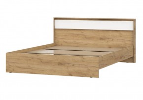 НЕКСТ 1 Кровать двойная (1.6х2.0) Дуб Золотой/Белый в Камышлове - kamyshlov.mebel24.online | фото