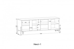 НЕКСТ - 1 Тумба ТВ в Камышлове - kamyshlov.mebel24.online | фото 2