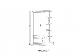 НИКОЛЬ 23 шкаф 3-х створчатый в Камышлове - kamyshlov.mebel24.online | фото 2