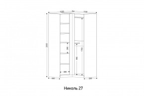 НИКОЛЬ 27 Шкаф угловой в Камышлове - kamyshlov.mebel24.online | фото 2