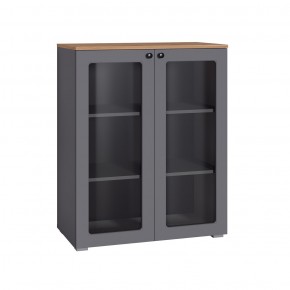 ОСТИН Шкаф-витрина 16.394.01 (графит) в Камышлове - kamyshlov.mebel24.online | фото