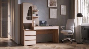 ПИФАГОР Стол компьютерный (дуб вотан/кашемир) в Камышлове - kamyshlov.mebel24.online | фото 1