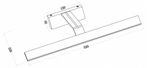 Подсветка для зеркала Maytoni Decart MIR010WL-L12B4K в Камышлове - kamyshlov.mebel24.online | фото 3