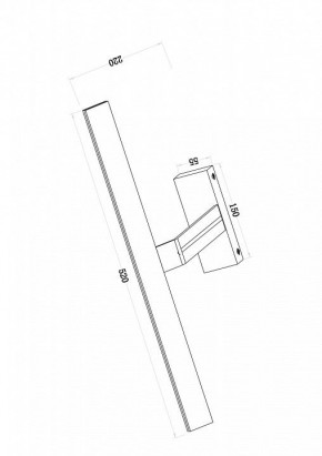 Подсветка для зеркала Maytoni Decart MIR010WL-L12W4K в Камышлове - kamyshlov.mebel24.online | фото 3