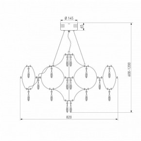 Подвесная люстра Bogate-s Tense 443/1 в Камышлове - kamyshlov.mebel24.online | фото 7