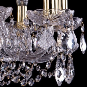 Подвесная люстра Bohemia Ivele Crystal 1402 1402/10/240/G/Leafs в Камышлове - kamyshlov.mebel24.online | фото 3