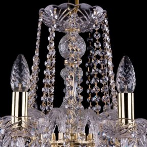 Подвесная люстра Bohemia Ivele Crystal 1402 1402/10/240/G/Leafs в Камышлове - kamyshlov.mebel24.online | фото 4