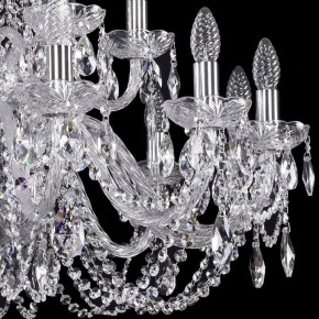 Подвесная люстра Bohemia Ivele Crystal 1402 1402/12+6/300/2d/Ni в Камышлове - kamyshlov.mebel24.online | фото 2