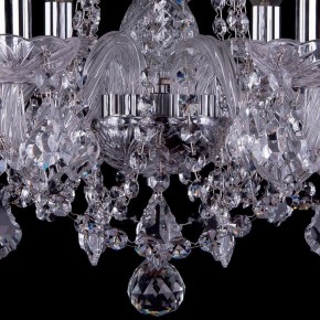 Подвесная люстра Bohemia Ivele Crystal 1402 1402/6/160/Ni/Leafs в Камышлове - kamyshlov.mebel24.online | фото 3