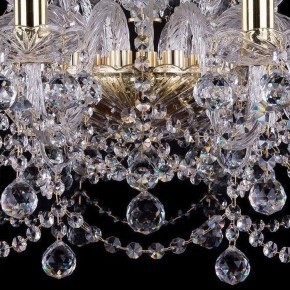 Подвесная люстра Bohemia Ivele Crystal 1411 1411/10+5/240/G/Balls в Камышлове - kamyshlov.mebel24.online | фото 3