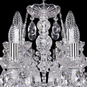 Подвесная люстра Bohemia Ivele Crystal 1411 1411/8+4/195/Ni в Камышлове - kamyshlov.mebel24.online | фото 4