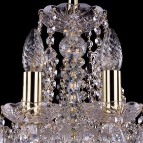 Подвесная люстра Bohemia Ivele Crystal 1413 1413/10/165/G/Leafs в Камышлове - kamyshlov.mebel24.online | фото 4