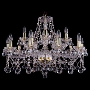 Подвесная люстра Bohemia Ivele Crystal 1413 1413/10+5/300/G/Balls в Камышлове - kamyshlov.mebel24.online | фото