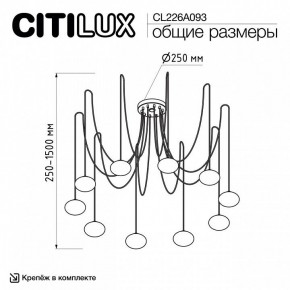 Подвесная люстра Citilux Atman Smart CL226A093 в Камышлове - kamyshlov.mebel24.online | фото 2