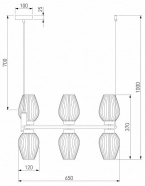 Подвесная люстра Eurosvet Alva 30183/6 латунь в Камышлове - kamyshlov.mebel24.online | фото 4