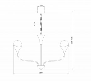 Подвесная люстра Eurosvet Calyx 60169/6 никель в Камышлове - kamyshlov.mebel24.online | фото 3