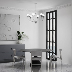 Подвесная люстра Eurosvet Calyx 60169/6 никель в Камышлове - kamyshlov.mebel24.online | фото 4