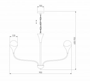 Подвесная люстра Eurosvet Calyx 60169/8 никель в Камышлове - kamyshlov.mebel24.online | фото 3