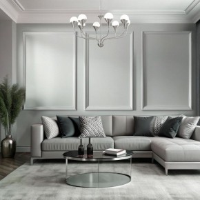 Подвесная люстра Eurosvet Calyx 60169/8 никель в Камышлове - kamyshlov.mebel24.online | фото 4