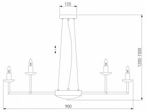 Подвесная люстра Eurosvet Cariso 60150/18 хром в Камышлове - kamyshlov.mebel24.online | фото 4