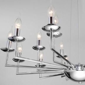 Подвесная люстра Eurosvet Cariso 60150/18 хром в Камышлове - kamyshlov.mebel24.online | фото 5