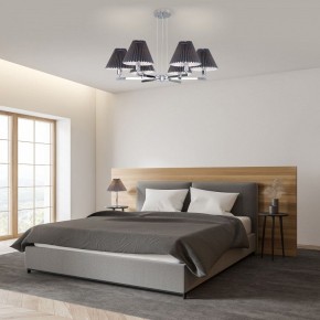 Подвесная люстра Eurosvet Peony 60136/6 хром/графит в Камышлове - kamyshlov.mebel24.online | фото 4