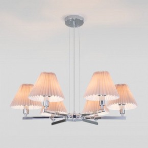 Подвесная люстра Eurosvet Peony 60136/6 хром/серый в Камышлове - kamyshlov.mebel24.online | фото 2