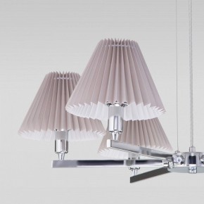 Подвесная люстра Eurosvet Peony 60136/6 хром/серый в Камышлове - kamyshlov.mebel24.online | фото 6