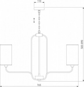 Подвесная люстра Eurosvet Purezza 60128/6 хром в Камышлове - kamyshlov.mebel24.online | фото 4